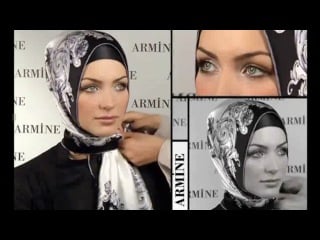 Hijab fashion armine eşarp bağlama