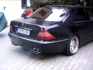 Exhaust sound s320 w220