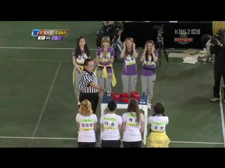 Sistar soyou 씨스타(소유) w arm wrestling semifinal (110507 oms)