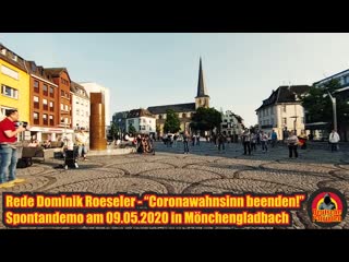 Live vor ort rückblick spontandemo am 09 05 2020 in mönchengladbach rede dominik roeseler (1080p 30fps h264 128kbit aac)