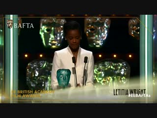 Letitia wright at the bafta