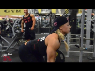 Strong shredded sexy amanda killin chest back supersets no rest rich piana