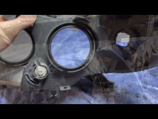 Toyota sienna замена линз на светодиодные expression drive