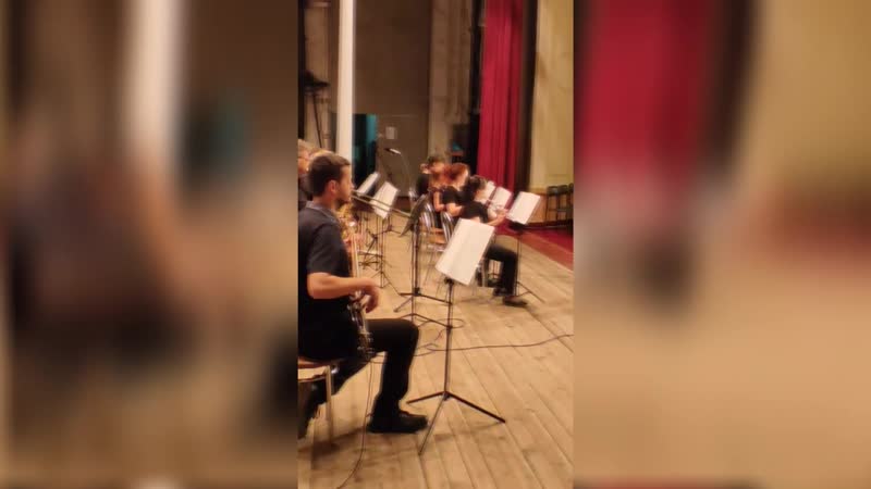 Образцовый духовой оркестр "шахтёрские звёздочки" backstage