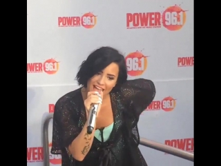 Demi lovato getting naughty to #coolforthesummer at our #power961poolparty !