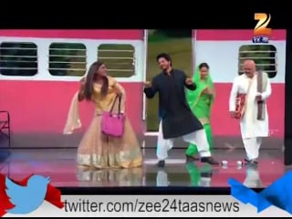 Шахрукх кхан танцует на съемках "chala hawa yeu dya"