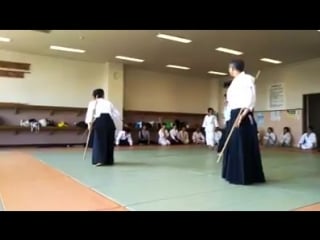 A japanese dojo doing jogi #1 and #2
