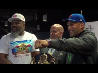 Shannon briggs vs fres oquendo heated face off!