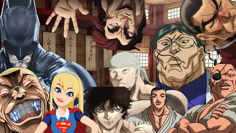 Бетмен против юджиро и всего аниме боец баки