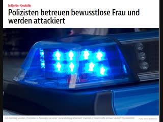 17 dezember 2018 11 32 aktualisiert 11 56 polizisten betreuen bewusstlose frau und werden attackiert