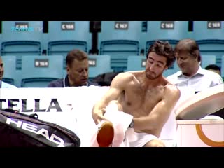 Pablo cuevas shirtless shirt change (3)