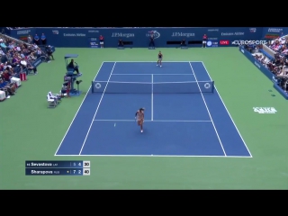 Sharapova vs sevastova hot shot (