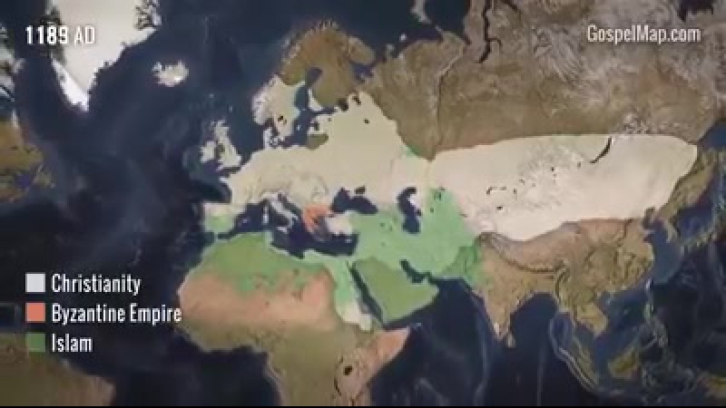 Распространение религий в динамике