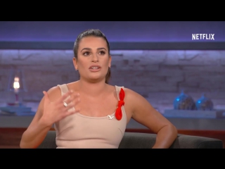 Lea michele is a great talkshow guest (full interview) chelsea netflix