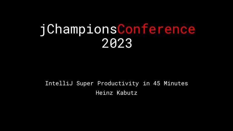 Intellij super productivity in 45 minutes