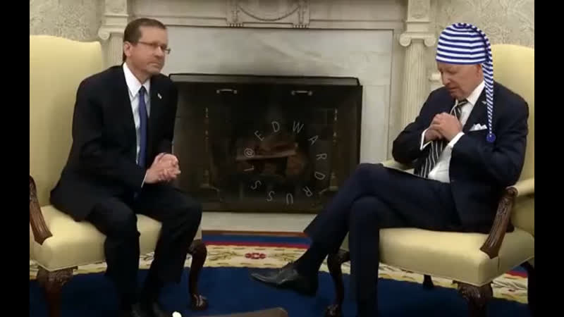 Самоходный спит, служба идёт дед самородок заснул на встрече с президентом израиля в белом доме