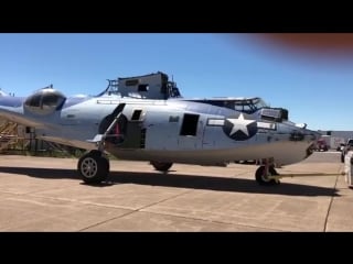 Moving one of our pby’s into position for the upcoming airshow