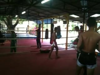 Santai muay thai pad training thoan chai tim chiang mai, thailand