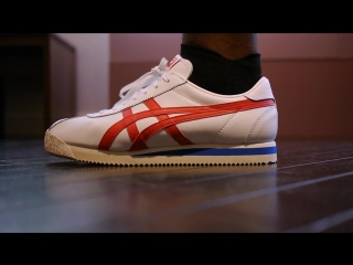 Onitsuka tiger corsair quick look on feet (white true red)