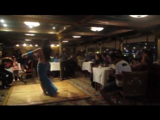 Belly dancer aleya of cairo nile pharoah's boat, cairo, egypt 2014 6549