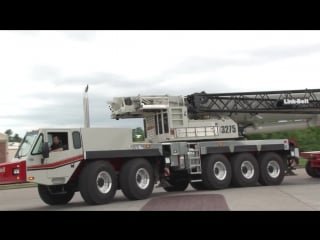 Автомобильный кран atc 3275 driving with boom dolly