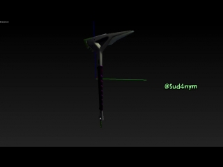 Caliper pickaxe 3d model sound