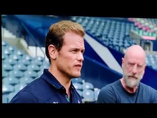 Sam is in heaven @scotlandteam @samheughan @grahammctavish @meninkiltsstarz