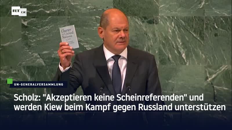 Scholz "akzeptieren keine scheinreferenden" und werden kiew beim kampf gegen russland unterstützen