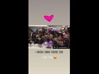 [stories] minzy repostou outro ig stories do evento de fans, para celebrar seu aniversário, organizado