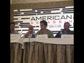 Dylan and the #americanassassin cast during their second press day!