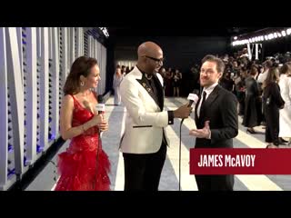James mcavoy had a white pen and a red sharpie at the oscarsso he asked his fellow celebri