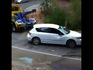 When you realize you forgot the parking brake