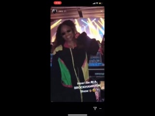 Ciara jamming at the brockhampton show