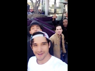Holland, tyler, cody, dylan, khylin & jeff on mtv’s snapchat at san diego comiccon