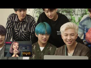 190417 bts react to fans watching "boy with luv" music video for the first time! @ iheartradio