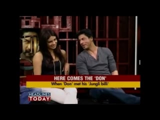 Don 2 stars in headlines today studio when don met his junglee billi