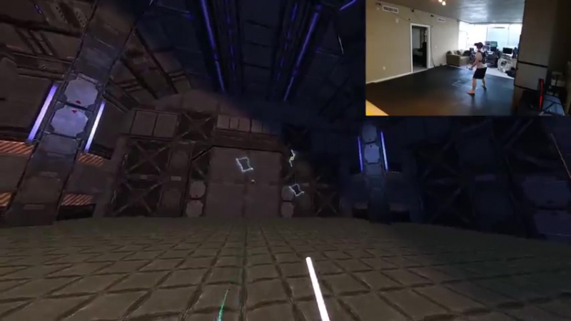 Геймплей демо сцены со световыми мечами