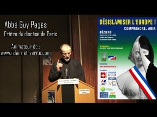 Désislamiser leurope intervention de labbé guy pagès