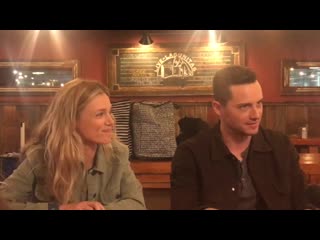 Chicago pd tracy spiridakos and jesse lee soffer interview from #onechicagoday