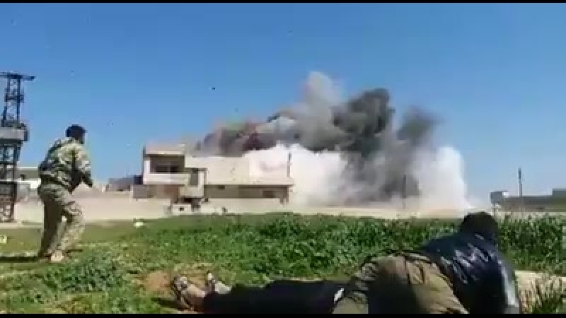 Сирия авиаудар по штабу боевиков