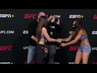 Montana de la rosa vs mayra bueno silva weighin