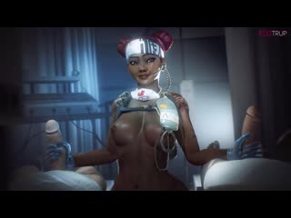 Lifeline handjob; masturbation; 3d sex porno hentai; [apex legends]