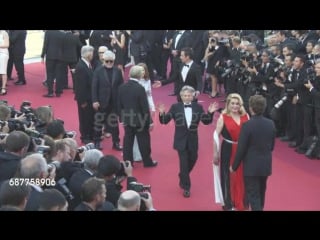 Catherine deneuve, roman polanski at cannes film festival 70th celebration red carpet palais des festivals on may 23, 2017