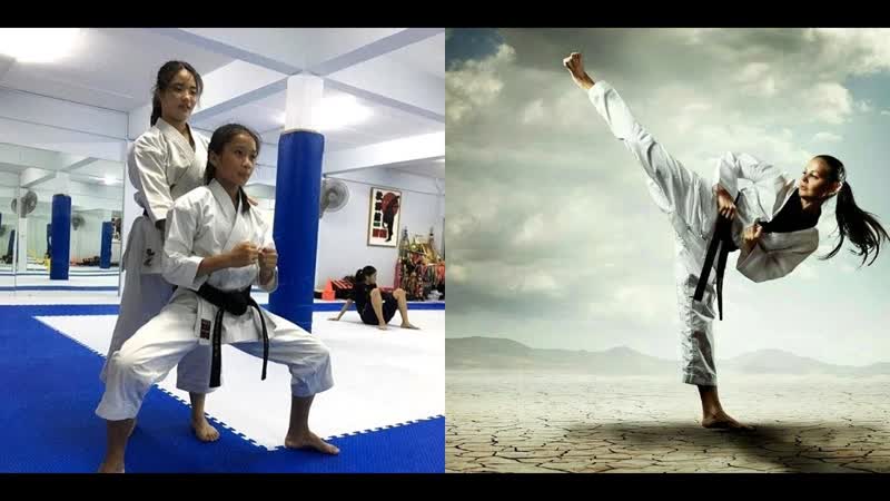 Sls девушки и каратэ очень крутые шпагаты и трюки