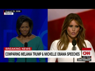 Comparing melania trump and michelle obamas speeches