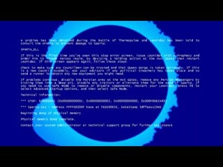 Blue screen of porn error 404