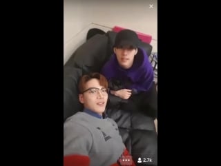 [periscope] 161228 марк появился в видео трансляции jun k (2pm)