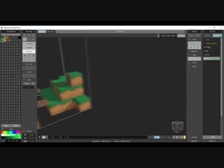 [anna lepeshkina] green island voxel art in magicavoxel