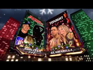 John cena and trish stratus vs santino marella and beth phoenix (glamarella) raw (22 12 2008)