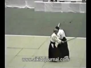 Morihiro saito soke at the 1994 all japan aikido demonstration